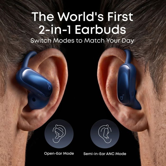 Slušalice ANKER Soundcore AeroFit 2 Pro (Bluetooth, ANC, mikrofon, IP55, Plava)-1