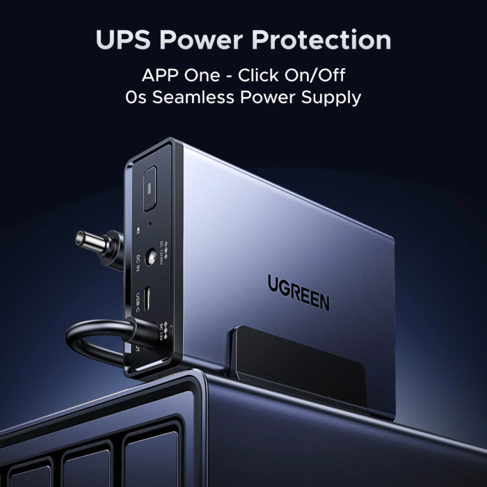 UPS besprekidno napajanje UGREEN NAS Backup Power 120W (12000 mAh)-1