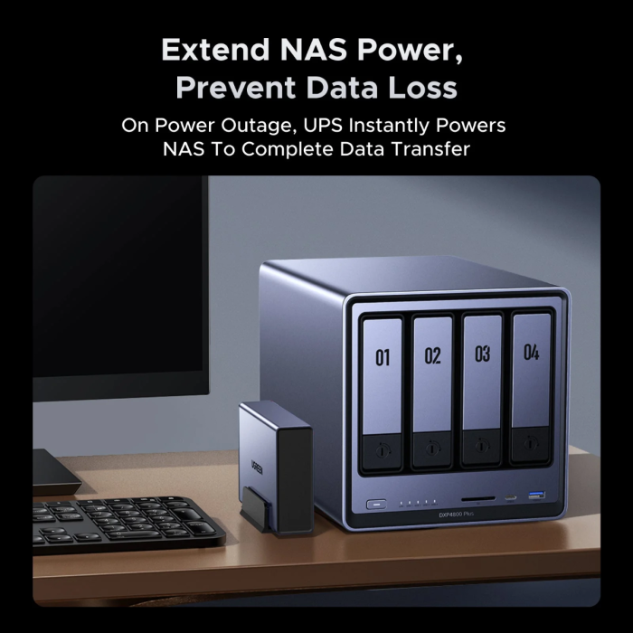 UPS besprekidno napajanje UGREEN NAS Backup Power 120W (12000 mAh)-3
