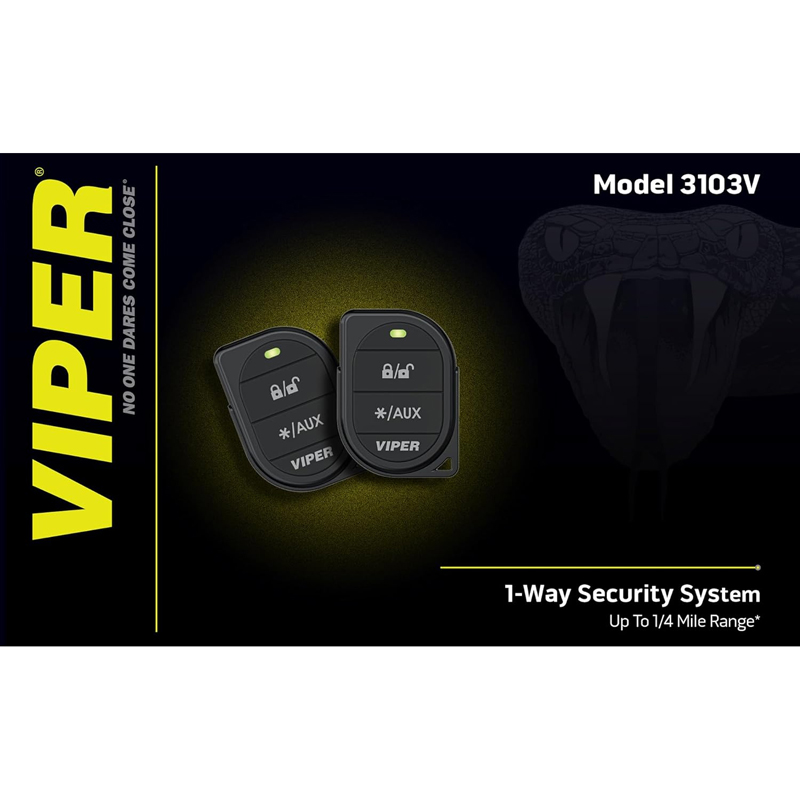 Auto alarmni sustav VIPER 3102V s dva 1-smjerna daljinska upravljača-3