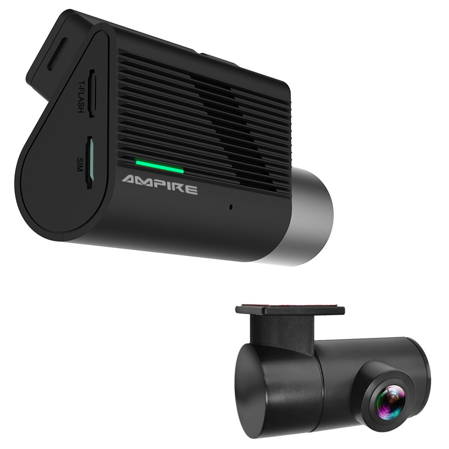 Auto kamera AMPIRE DC2-PRO (2K prednja, 1080p stražnja, 4G LTE, Wi-Fi, GPS)-1