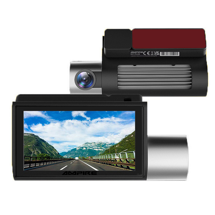 Auto kamera AMPIRE DC2-PRO (prednja 2K + stražnja 1080p, 4G LTE, Wi-Fi, GPS)-2
