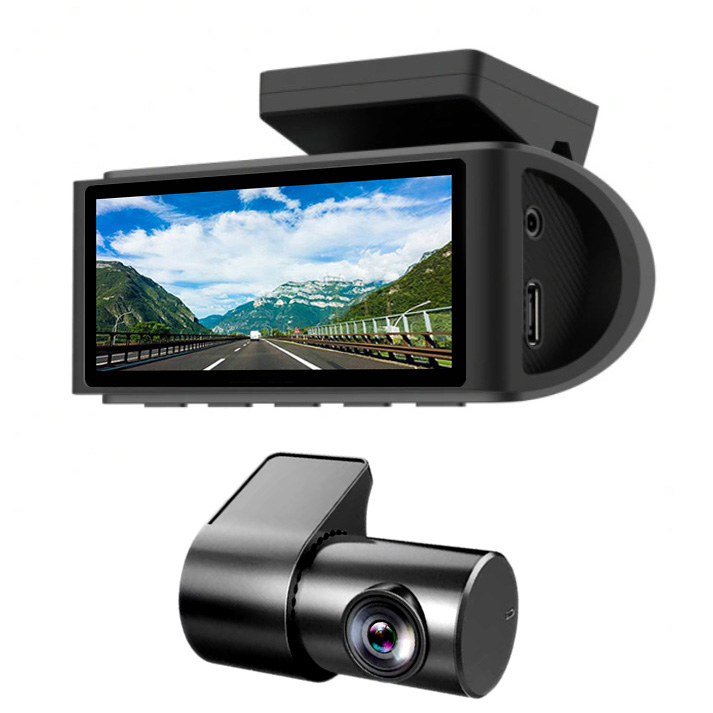 Auto kamera AMPIRE dvokanalna (4K prednja, 1080P stražnja, Wi-Fi, 64GB)-0