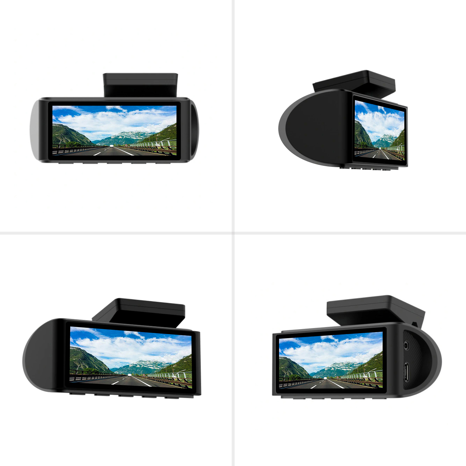 Auto kamera AMPIRE dvokanalna (4K prednja, 1080P stražnja, Wi-Fi, 64GB)-2
