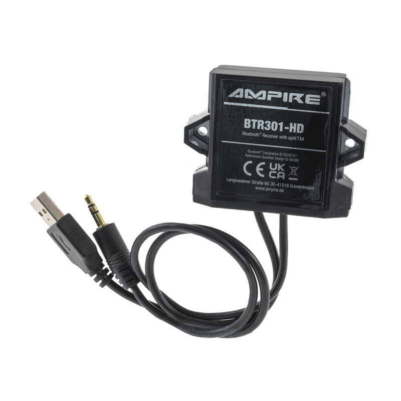 Bluetooth audio prijemnik AMPIRE BTR301-HD (USB, 3,5 mm, Bluetooth 5.0, aptX)-0