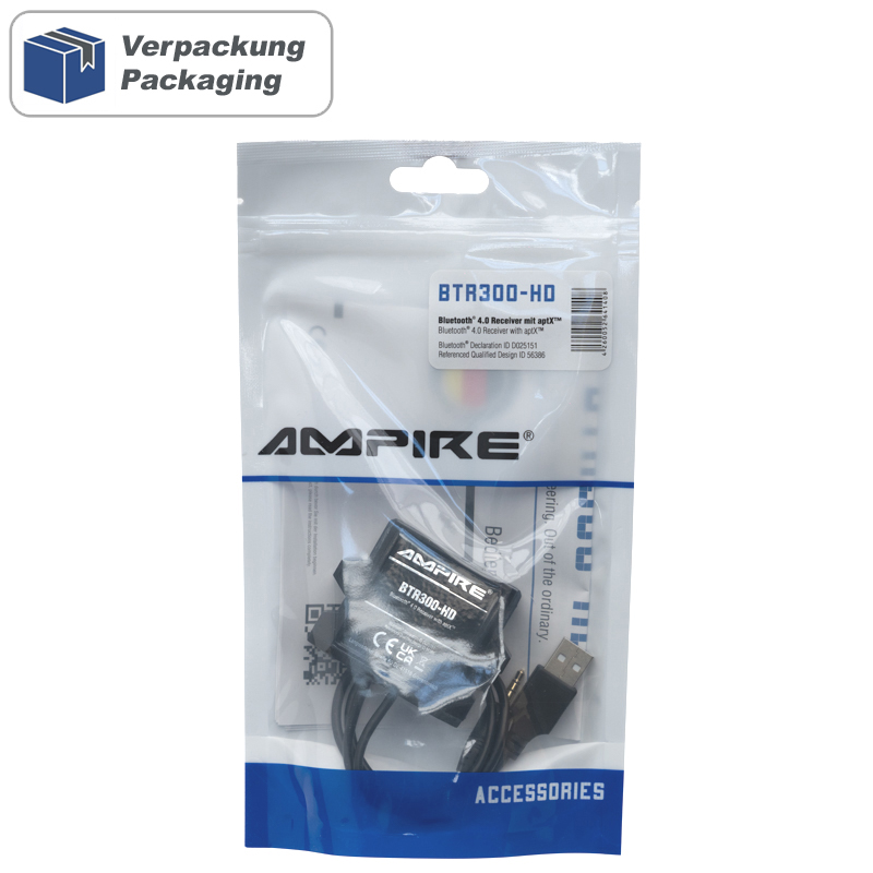 Bluetooth audio prijemnik AMPIRE BTR301-HD (USB, 3,5 mm, Bluetooth 5.0, aptX)-2