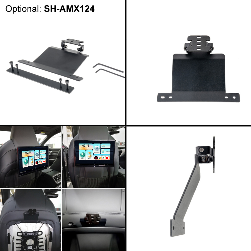 Sustav monitora za naslon za glavu AMPIRE AMX225 (12.4", Dual, Android, Wi-Fi)-8