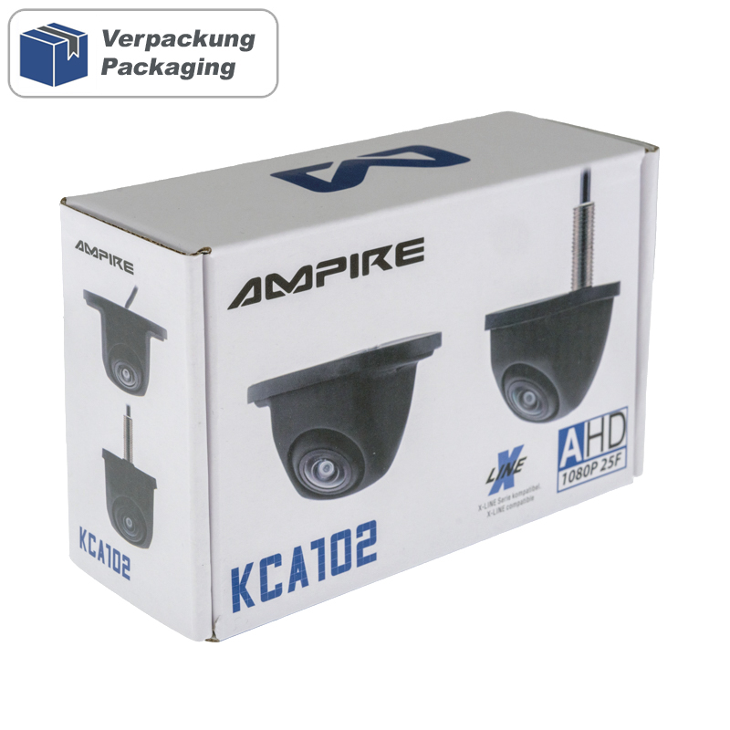 Univerzalna parkirna kamera AMPIRE KAX102 (AHD 1080P / CVBS), crna boja-9