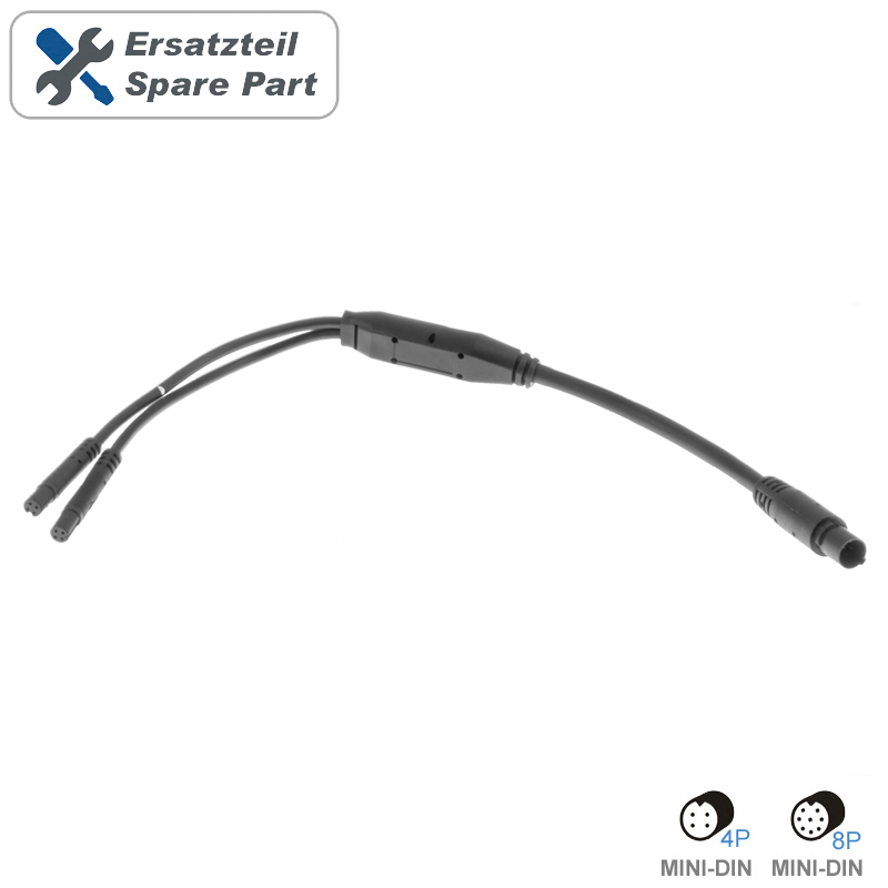 Adapter kabel AMPIRE 8-pinski MINI-DIN (M) na 2x 4-pinski MINI-DIN (Ž)-0