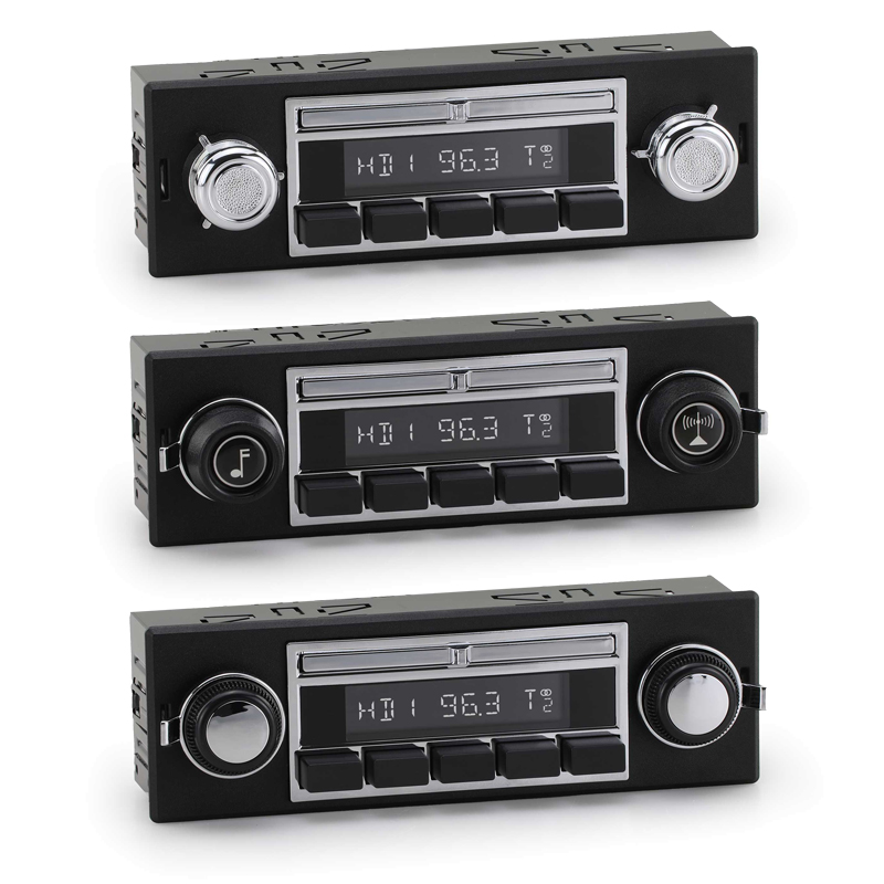Display jedinica RETROSOUND Liberty s gumbima i DIN setom za montažu-4