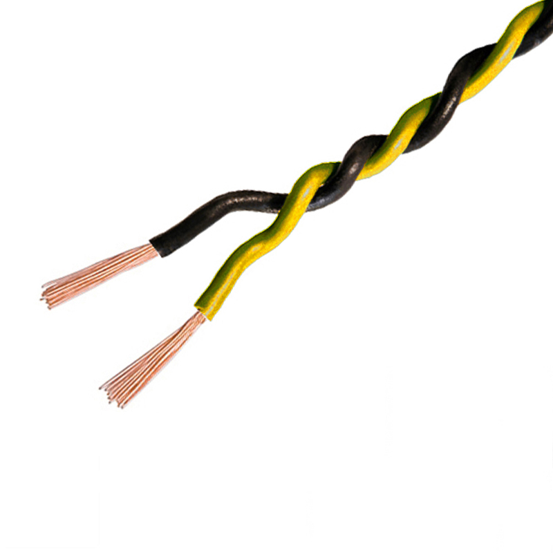 Kabel upletena parica AMPIRE 2x 1.5mm² (60m, žuto/crna boja)-0