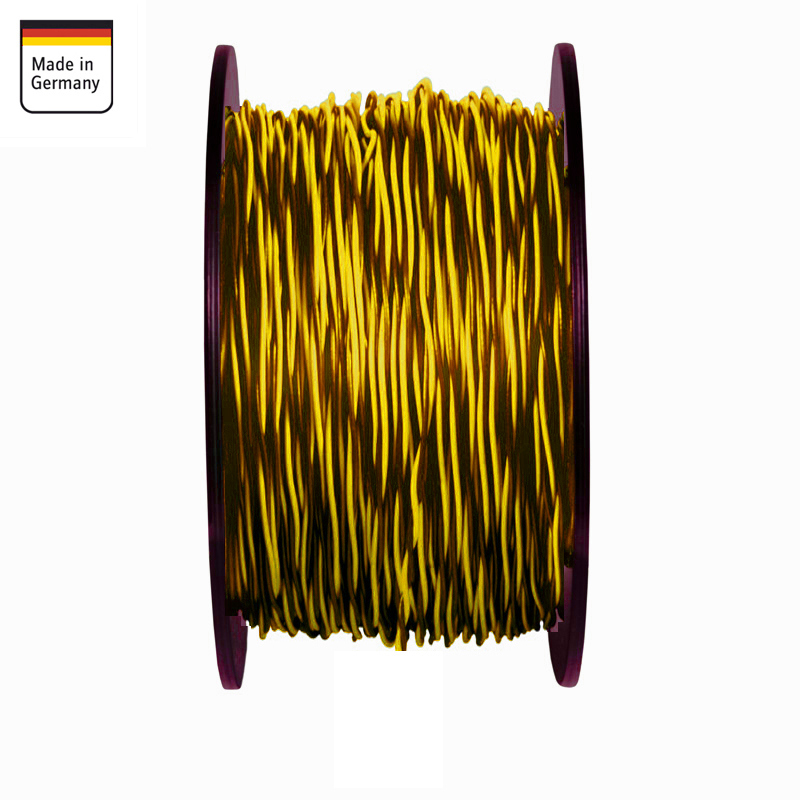 Kabel upletena parica AMPIRE 2x 1.5mm² (60m, žuto/crna boja)-1