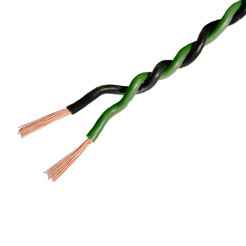 Kabel upletena parica AMPIRE 2x 0.5mm² (150m rola, zeleno/crna)-0