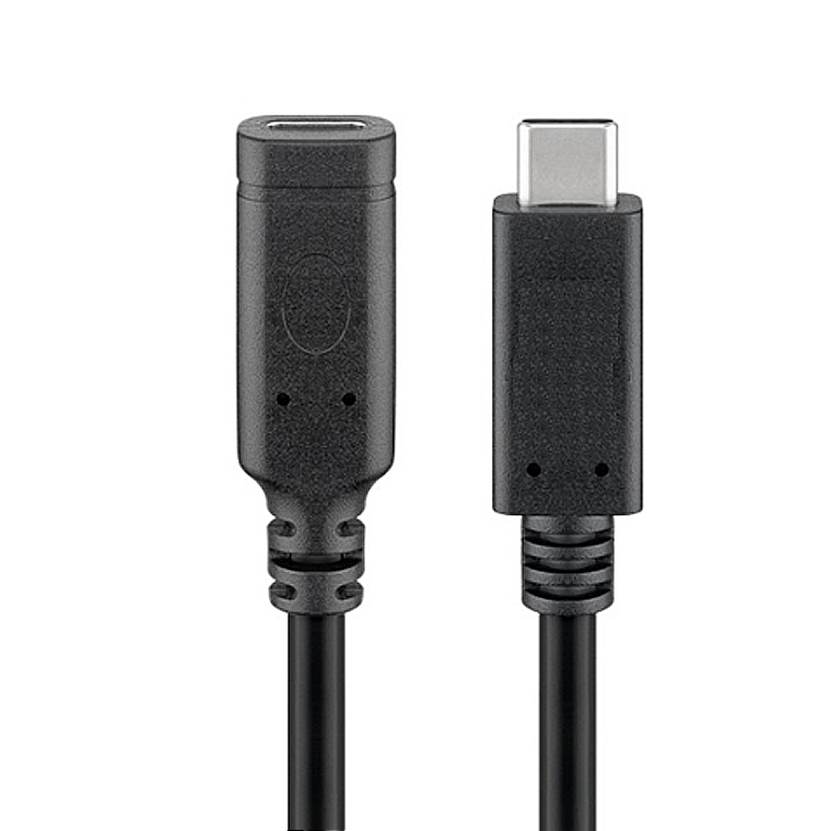 Produžni kabel GOOBAY USB-C 3.2 Gen 2 (10 Gbit/s, 60W), 1m, crna boja