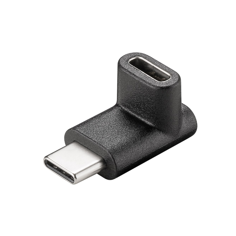 Adapter GOOBAY USB-C (Ž) na USB-C (M) kutni 90°, crna boja