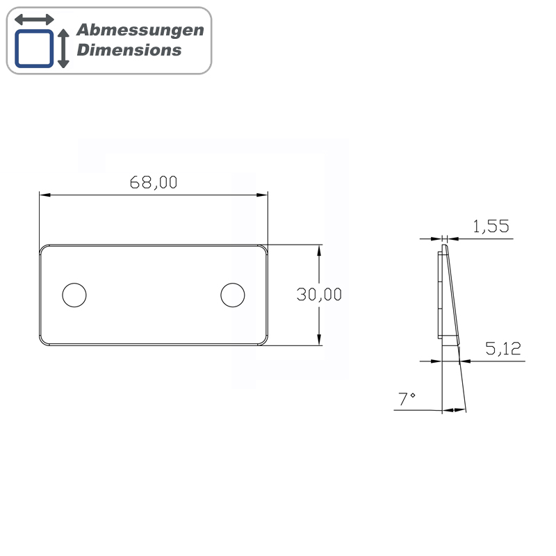 Nosač za parking senzor AMPIRE podgradni za 22mm senzor (set 4 kom)-4