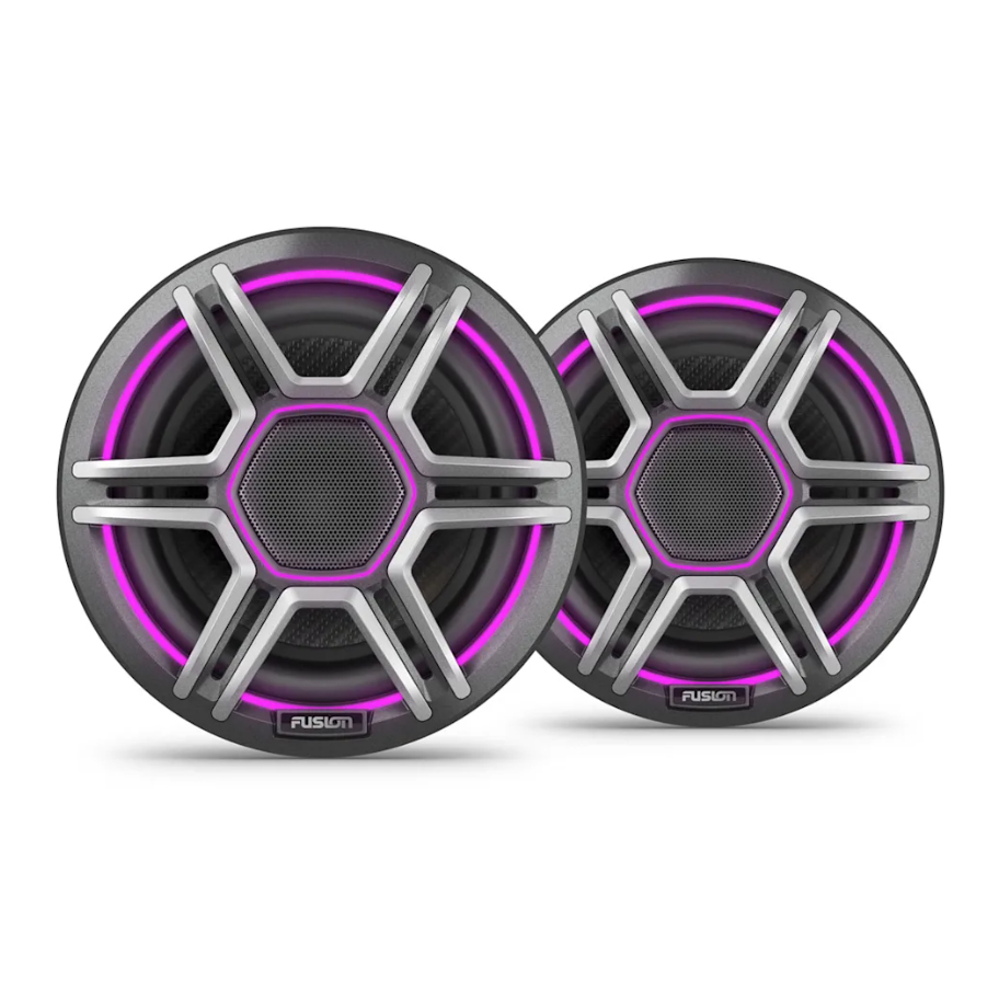 FUSION® Apollo™ Marinelautsprecher, grau, Sport, 6.5", RGB-Beleuchtung-0