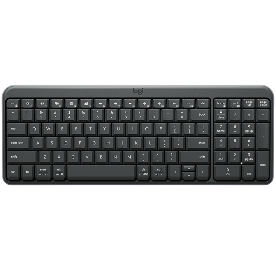Tipkovnica LOGITECH K250, GRAPHITE, US, wireless, crna, 920-013451-0
