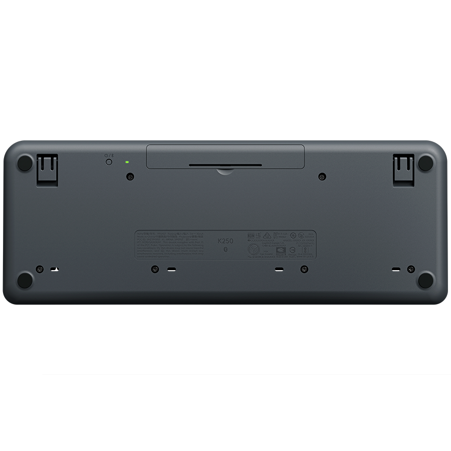 Tipkovnica LOGITECH K250, GRAPHITE, US, wireless, crna, 920-013451-2