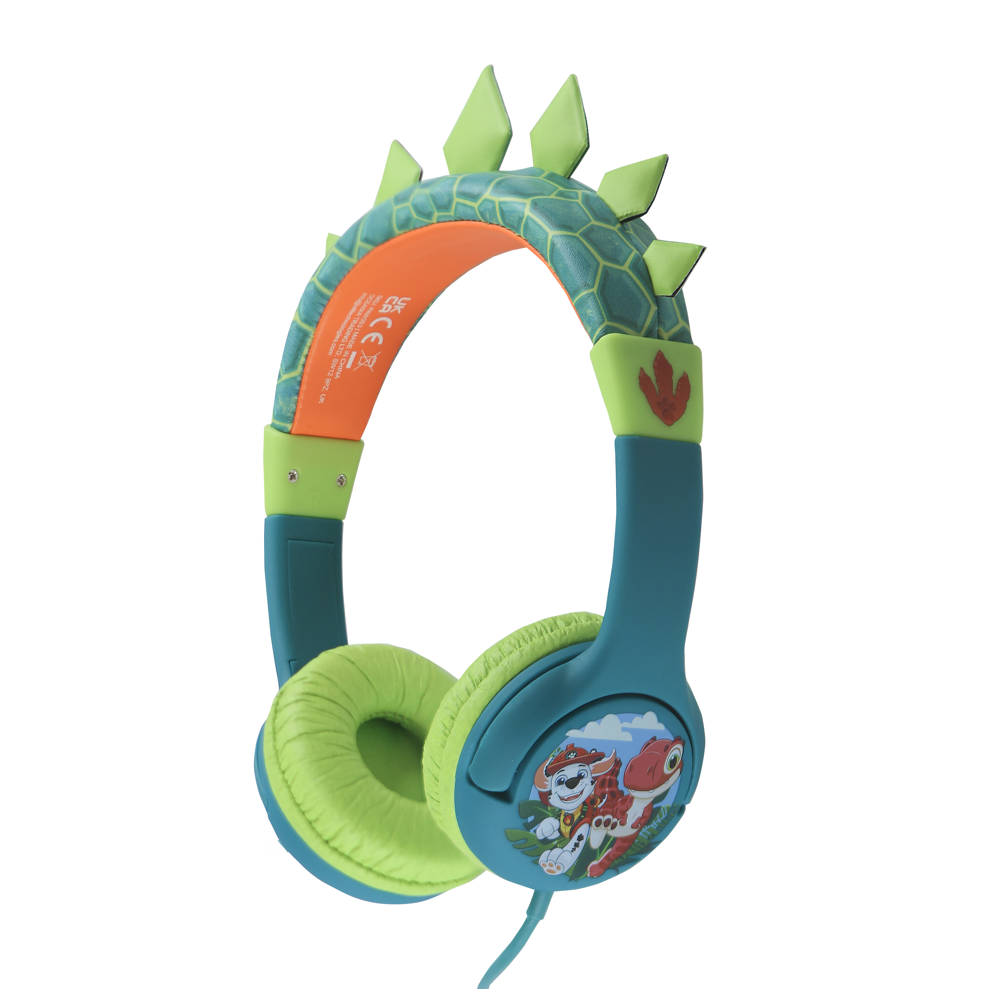 Žičane slušalice OTL TECHNOLOGIES Paw Patrol Dino (on-ear, dječje, 85 dB, 3.5 mm)-0
