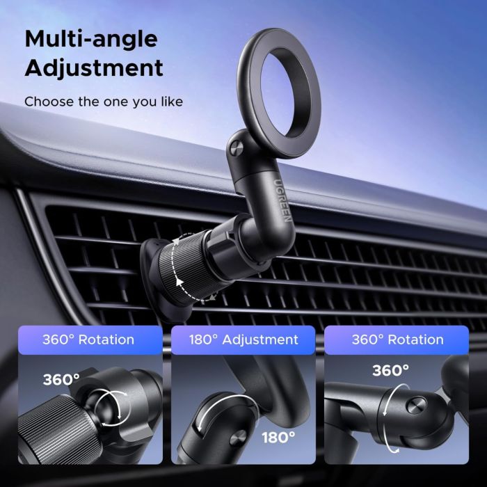 Auto nosač za mobitel UGREEN 25153 magnetni za ventilaciju (MagSafe)-2