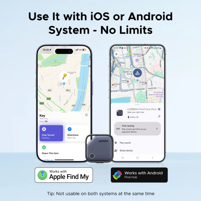 UGREEN Finder Pro Bluetooth tracker za iOS i Android (4 komada)-5