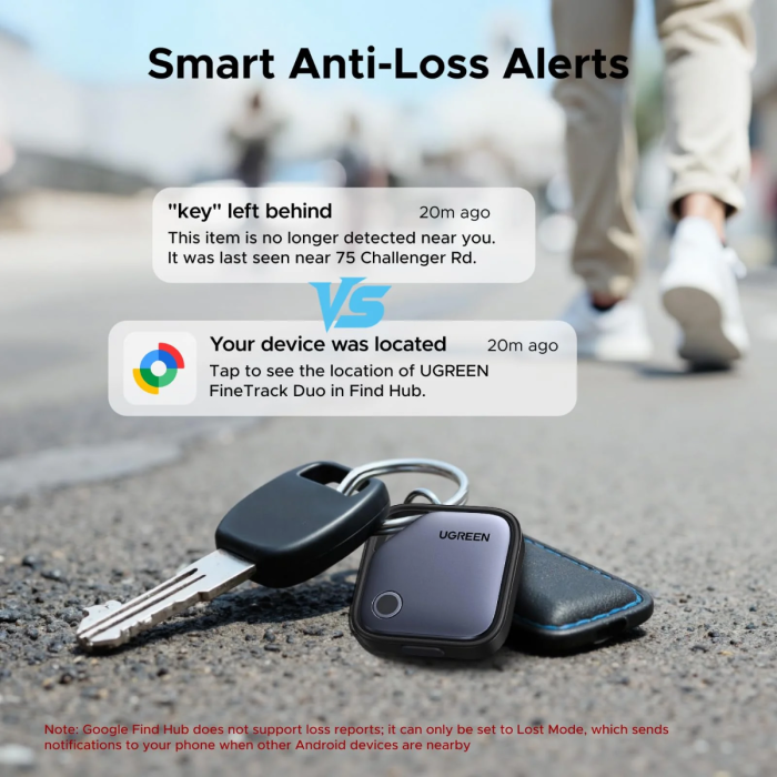 UGREEN Finder Pro Bluetooth tracker za iOS i Android (4 komada)-1