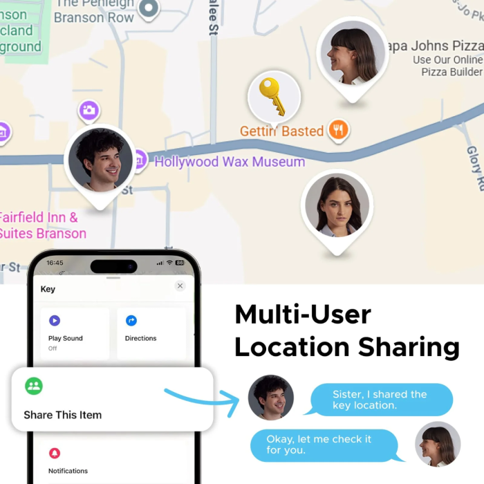 UGREEN Finder Pro Bluetooth tracker za iOS i Android (4 komada)-7