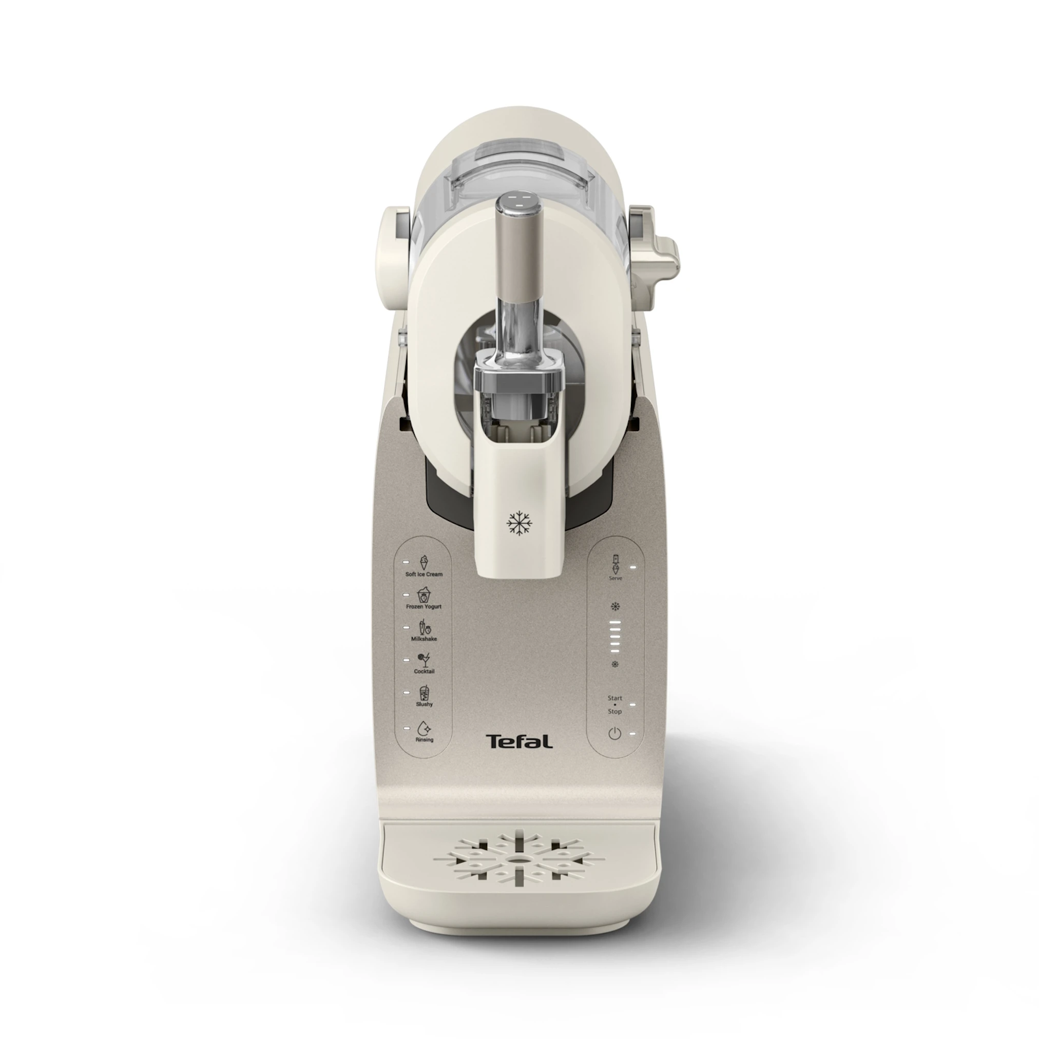 Aparat za sladoled TEFAL Freezi IG803AE0 (200 W, 1 l, kompresor, bež boja)-1