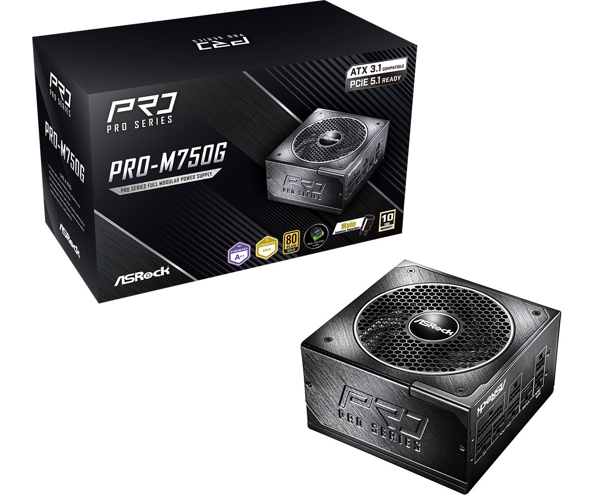 Napajanje ASROCK PG750W PRO, 750W, 80+ Gold-0