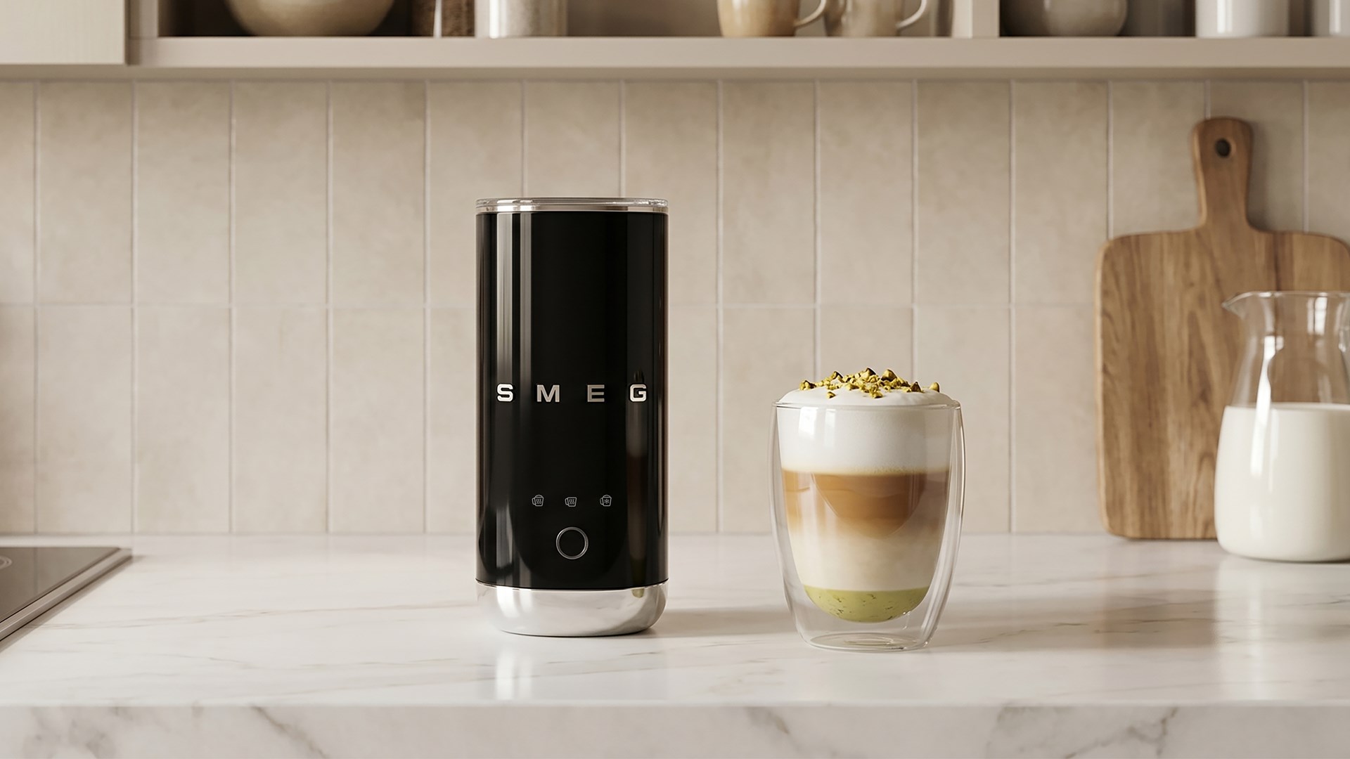 Smeg MFF02BLEU milk frother/warmer Automatic milk frother/warmer Black-28