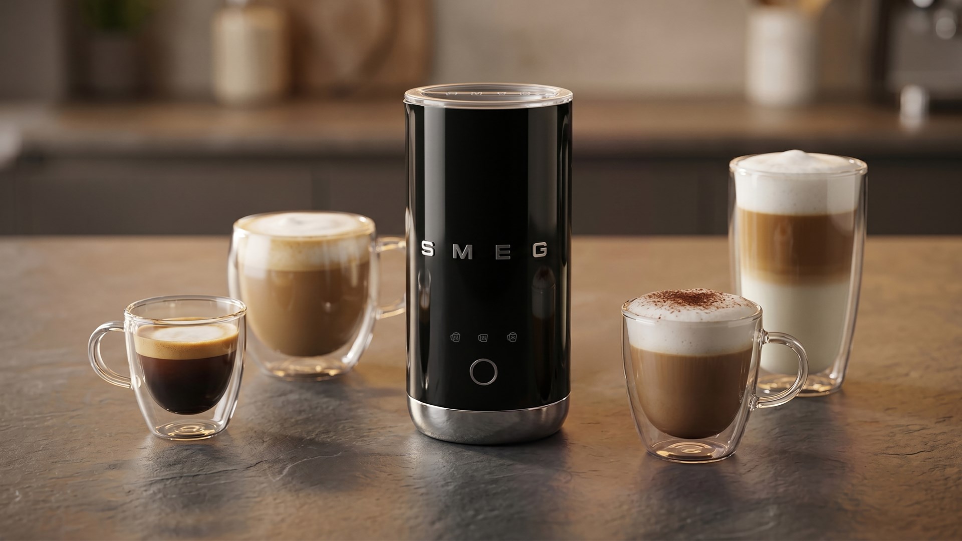 Smeg MFF02BLEU milk frother/warmer Automatic milk frother/warmer Black-27