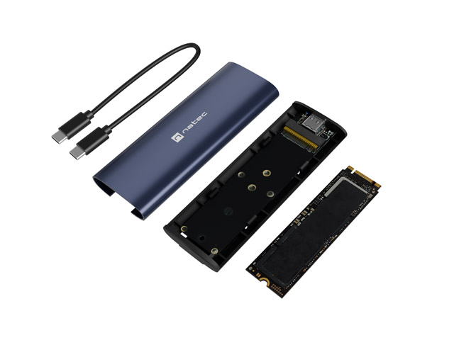 NATEC EXTERNAL SSD RHINO M.2 NVME LITE USB-C 3.2-0