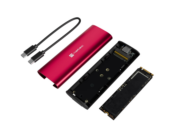 NATEC EXTERNAL SSD RHINO M.2 NVME LITE USB-C 3.2-6