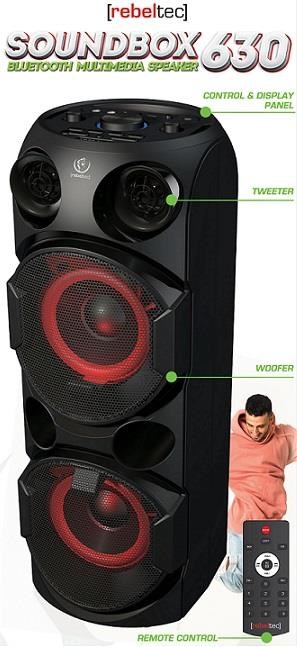 Rebeltec SoundBox 630 Portable Bluetooth player  70W RMS-6