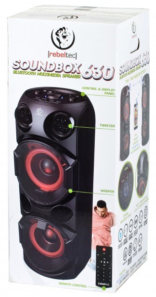 Rebeltec SoundBox 630 Portable Bluetooth player  70W RMS-5