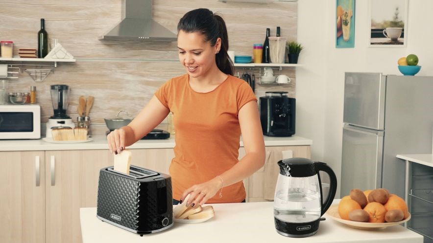 TO280C ELDOM Toaster TOSTI, bun rack, defrost system, black-5