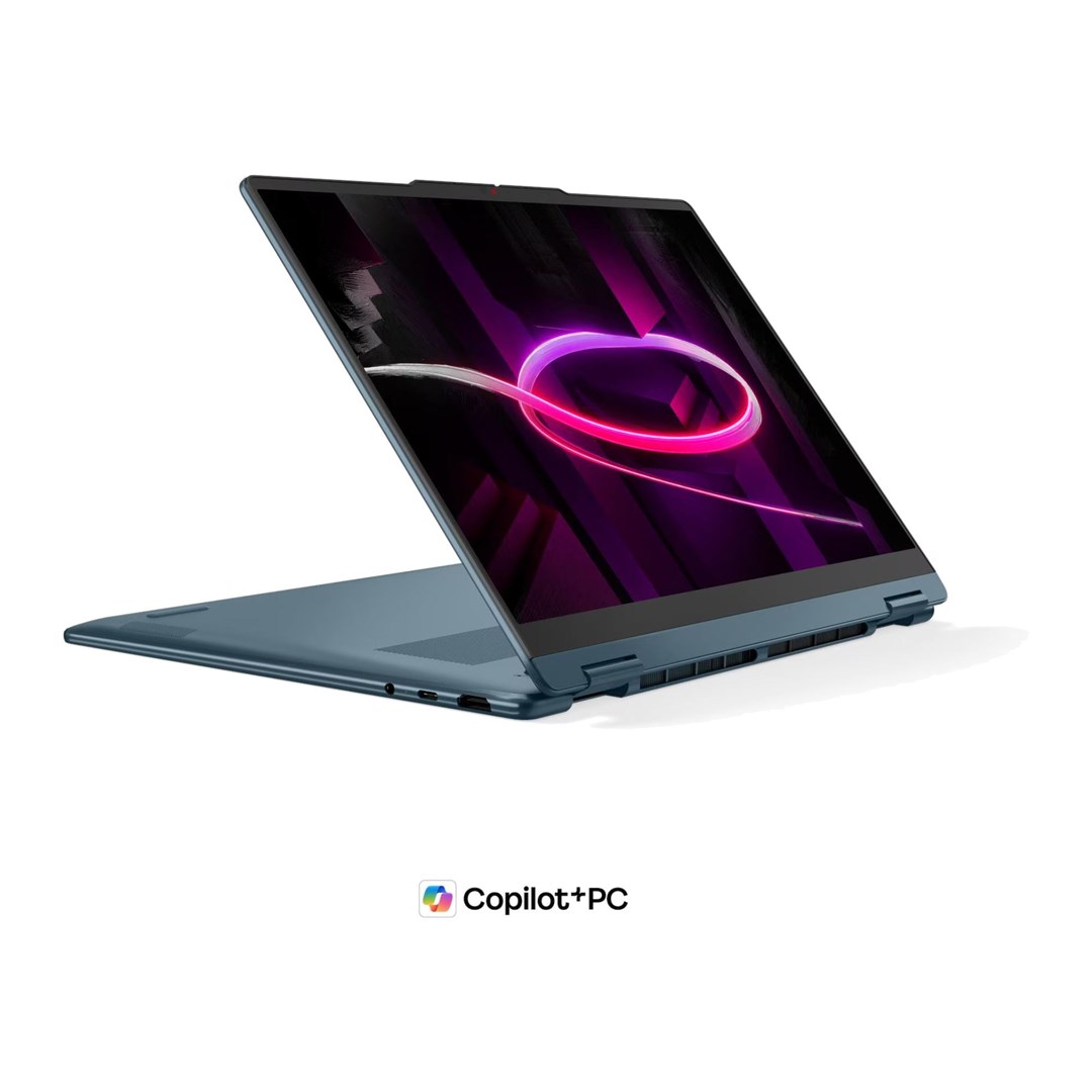 Lenovo Yoga 7 Gen 11 14AGP11 Ryzen AI 5 435 14"WUXGA Touch OLED 400nits 60Hz Glossy 16GB LPDDR5X-8000 SSD512 Radeon 840M Graphics 5.0MP + IR 70Wh Win11 Tidal Teal-0