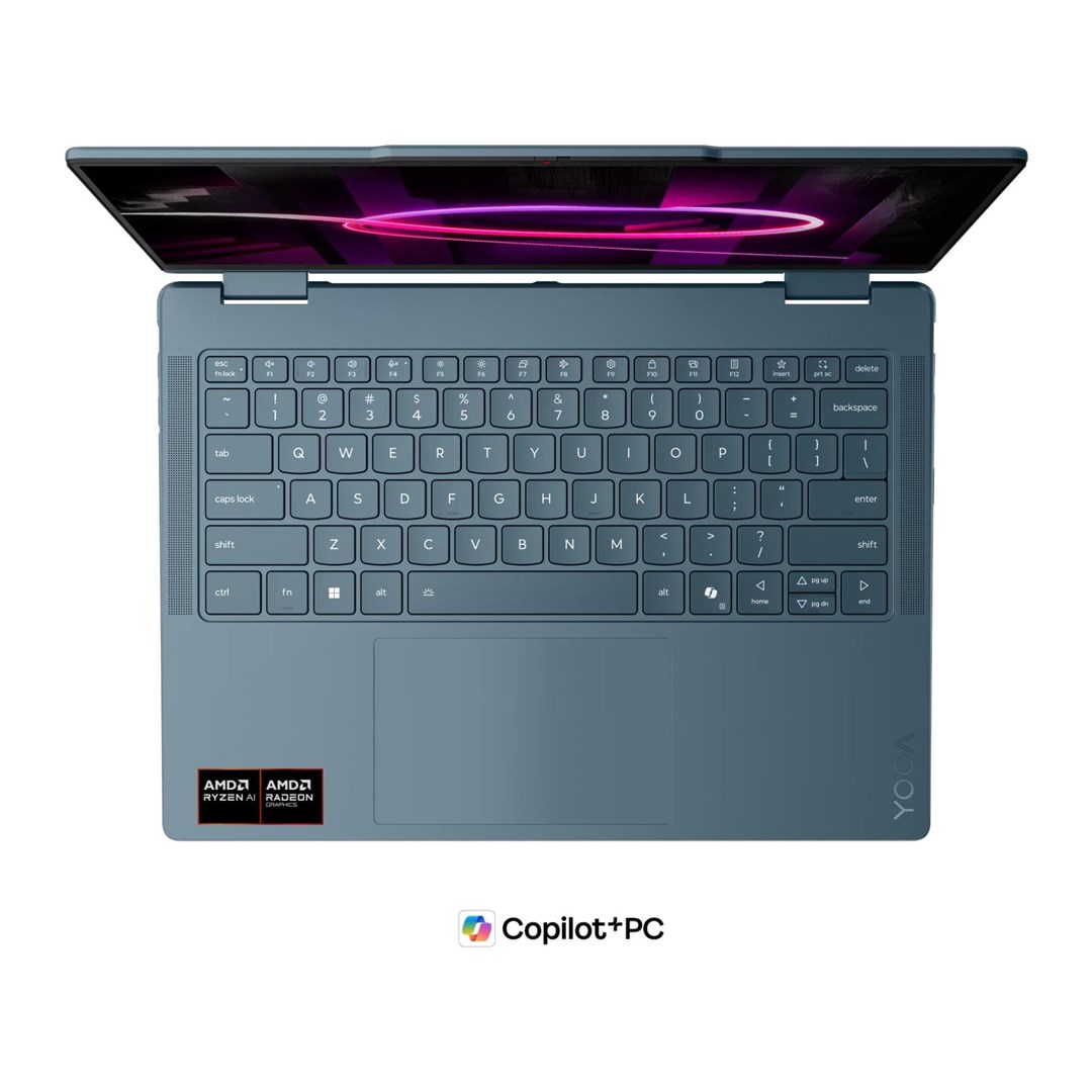 Lenovo Yoga 7 Gen 11 14AGP11 Ryzen AI 5 435 14"WUXGA Touch OLED 400nits 60Hz Glossy 16GB LPDDR5X-8000 SSD512 Radeon 840M Graphics 5.0MP + IR 70Wh Win11 Tidal Teal-2