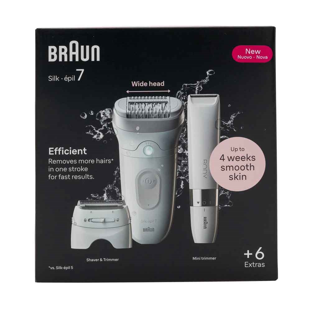 Braun Silk-épil 7 7-441 40 tweezers Silver, White-2