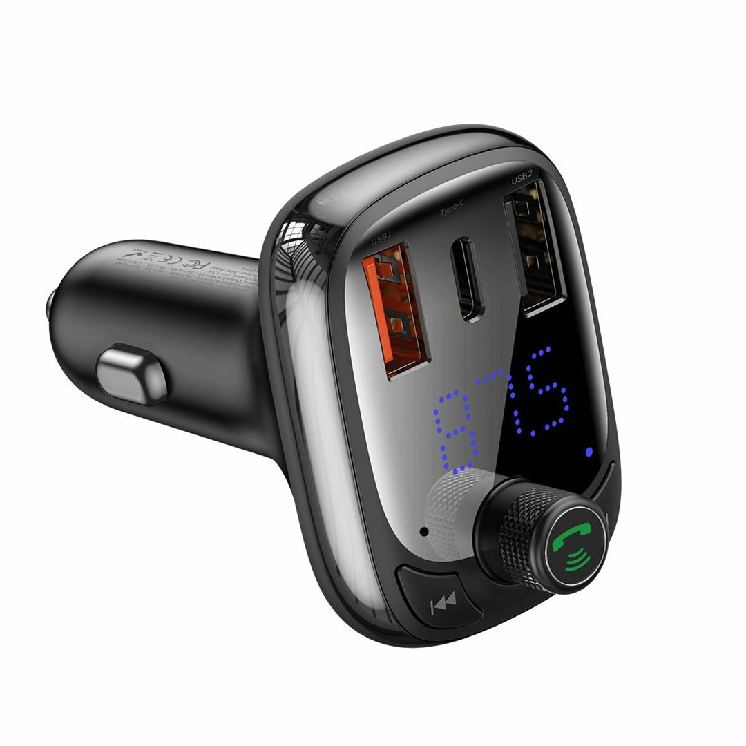 Baseus CCMT000101 FM transmitter 87.5 - 108 MHz Bluetooth Black-2