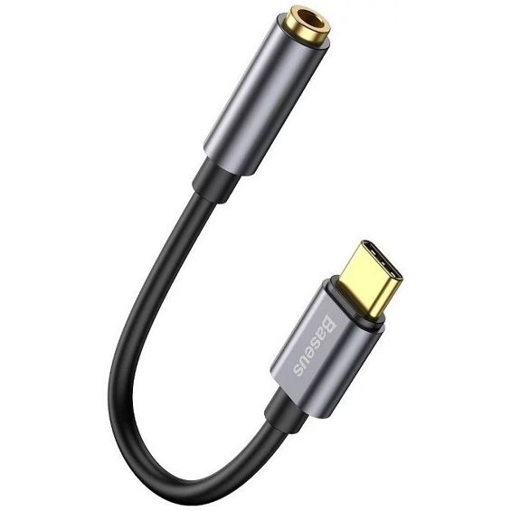 Adapter BASEUS L54 USB-C na 3.5mm audio priključak, crno-siva boja