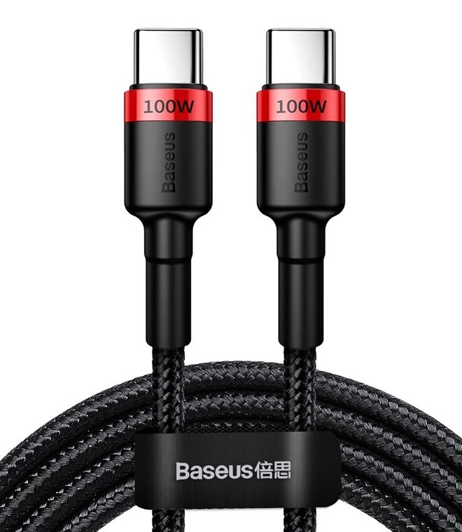 Kabel BASEUS Cafule USB-A na USB-C 2m 2A (CATKLF-AL91), crno-siva boja