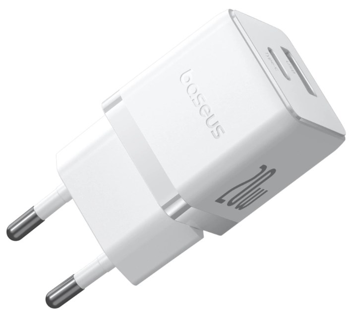Zidni punjač BASEUS GaN5 Pro Mini 20W (1x USB-C), bijela boja-2