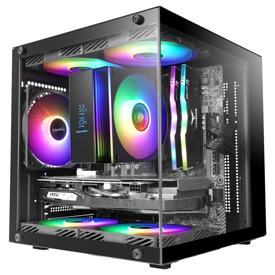 TACENS MARS MC-CUBE 1xARGB USB-C mATX- obudowa/cases-1