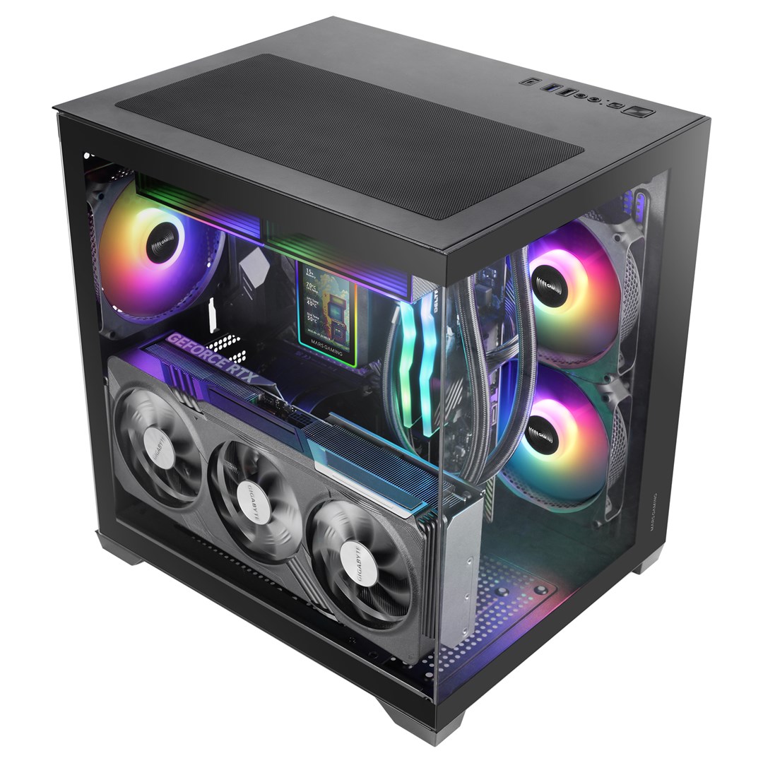 TACENS MARS MC-VIEW3 3xARGB USB-C mATX- obudowa/cases-2