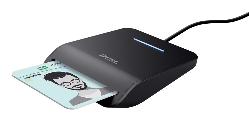 Trust Primo smart card reader Indoor USB USB Type-C Black-1