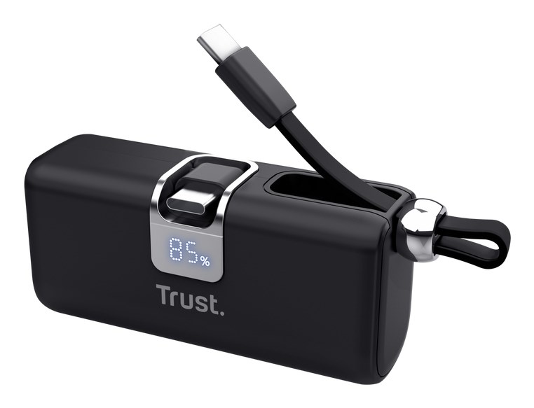 Prijenosna baterija TRUST Pacto 5000 mAh crna boja-2