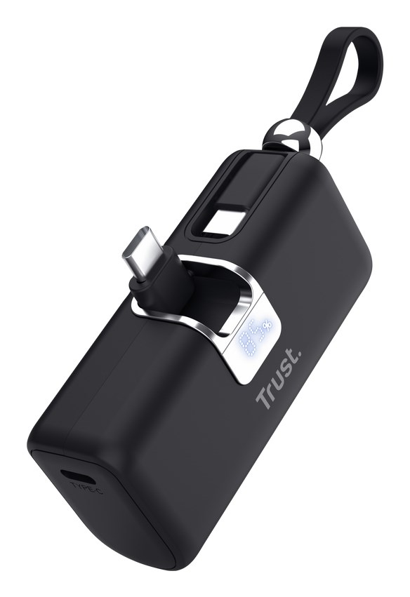 Prijenosna baterija TRUST Pacto 5000 mAh crna boja