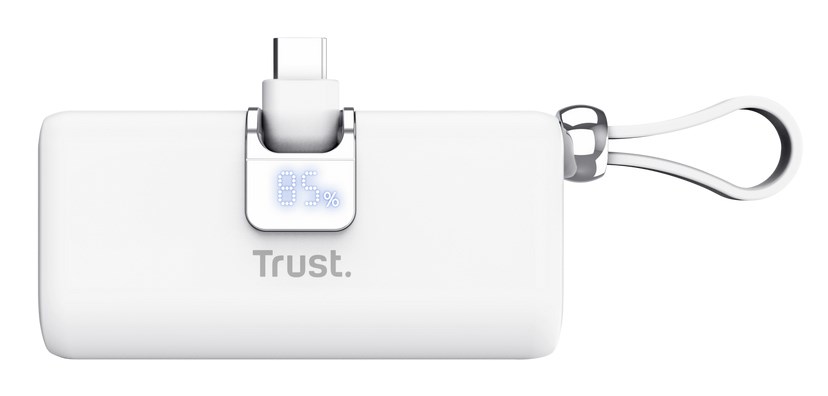 Prijenosni punjač TRUST Pacto 5000 mAh bijela boja-4
